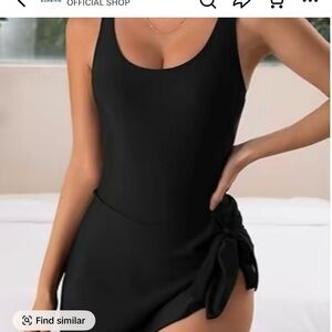 Elegant Black One-Piece Swimsuit